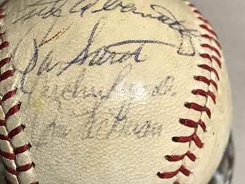 Rich Bladt Signed 1960's Louisville Slugger Mini Baseball Bat Chicago Cubs  JSA
